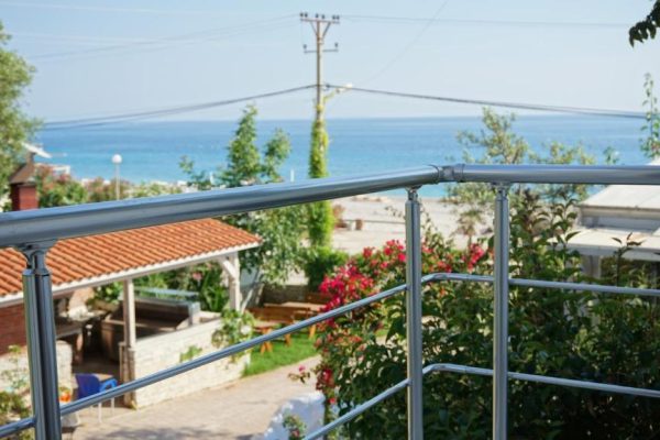 Hotel Ionian in Albania balcony view form the room over the ocean